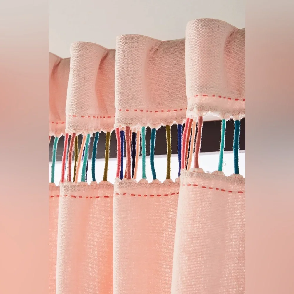NWT! RARE & UNIQUE Anthropologie Embroidered Pibar Curtain Discontinued 84x50